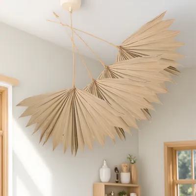 Palm Leaf Dried - 4Pcs Dried Palm Leaves Decoration Natural