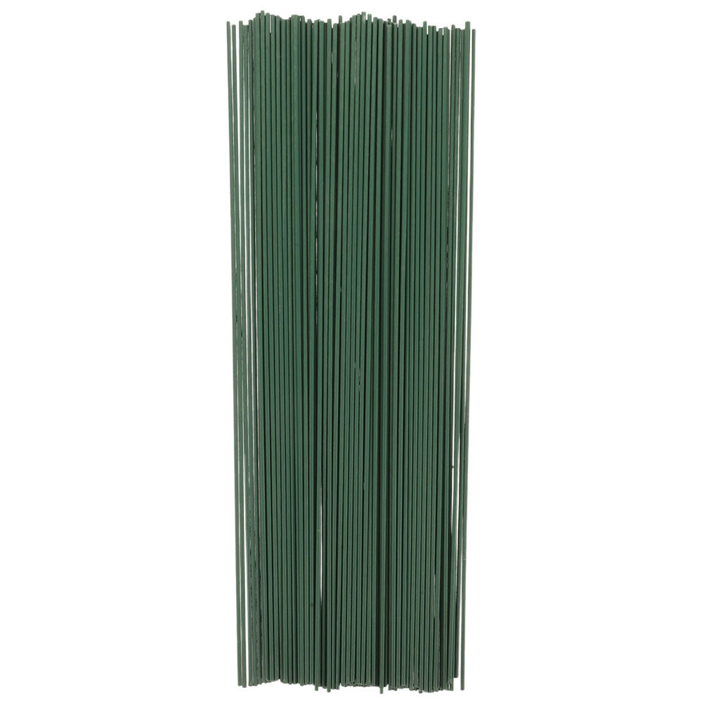 Wire Stem Florist - 60Pcs Green Floral Wire Stems 40Cm