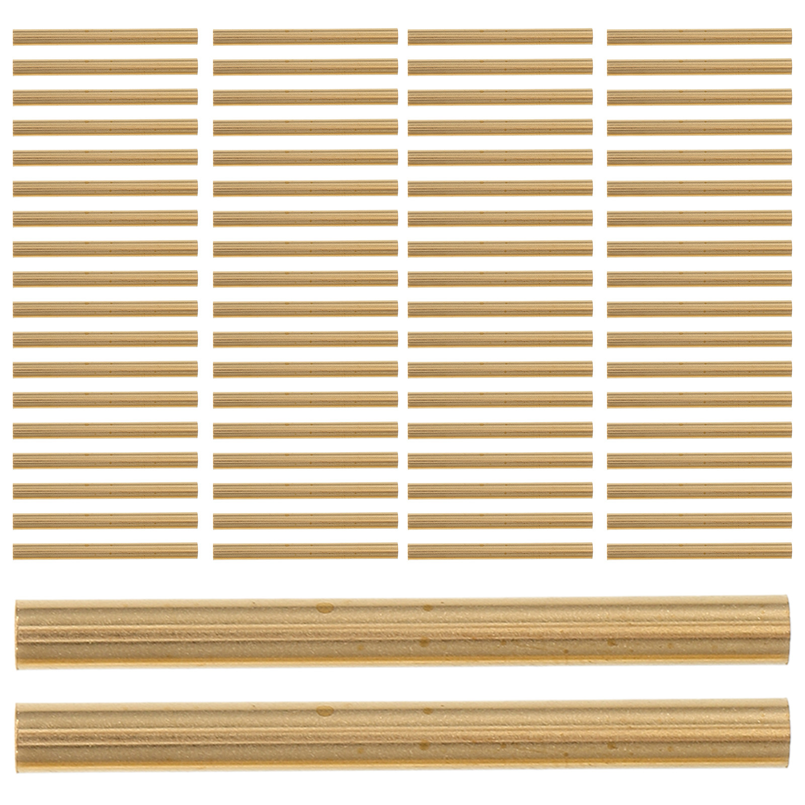 Wire Stem Florist - 100Pcs Smooth Round Copper Connecting Tube
