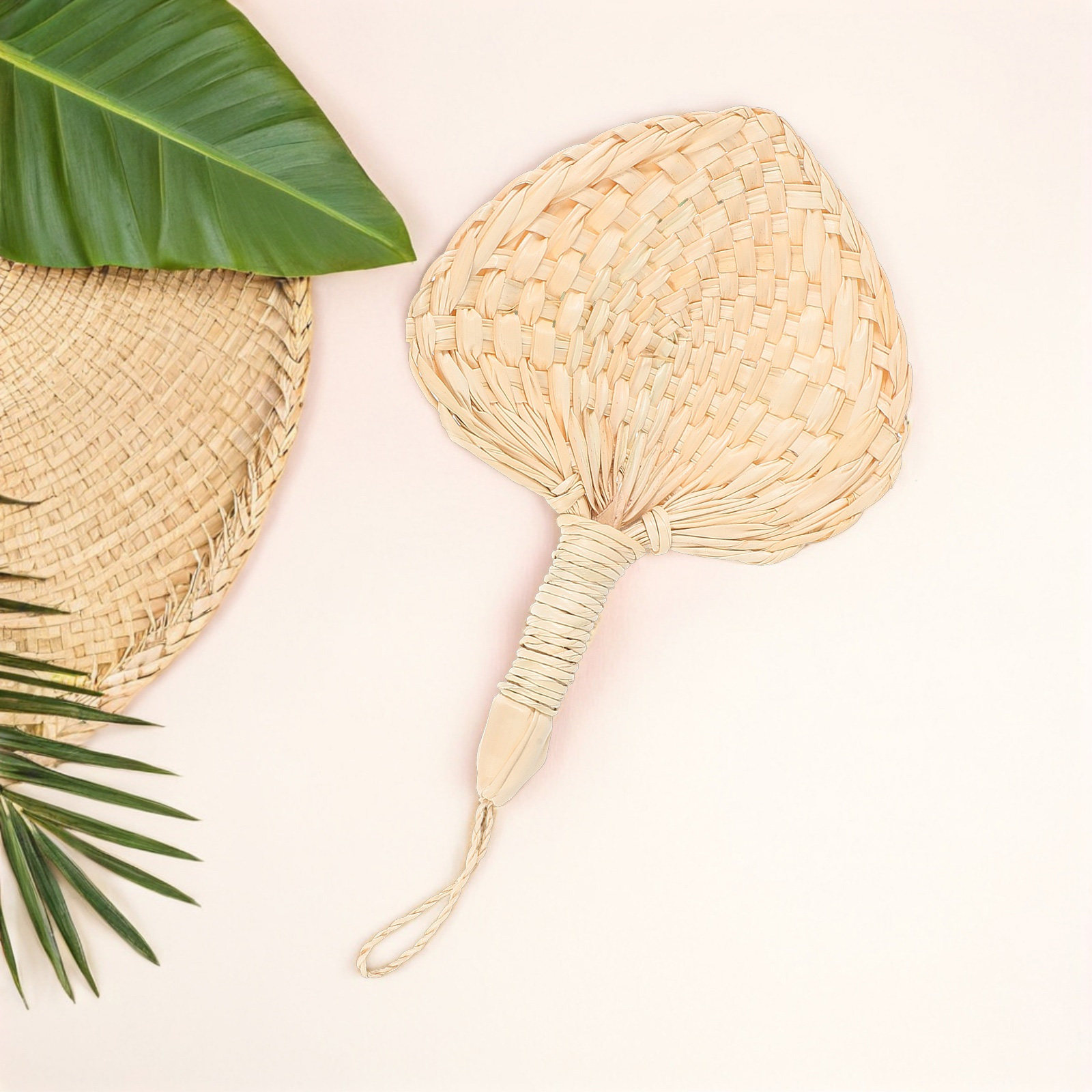 Handheld Palm Leaf Fan Natural – обзор и цена Palm Leaf Dried
