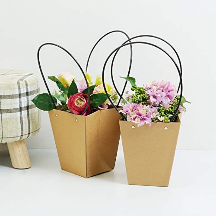 Trzoid Flower Bouquet Bags, Kr – обзор и цена Flower Wrap Kraft