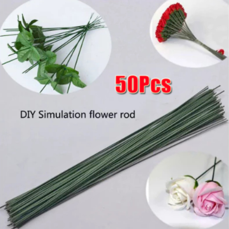 50pcs Green Floral Wire Stems  – обзор и цена Wire Stem Florist
