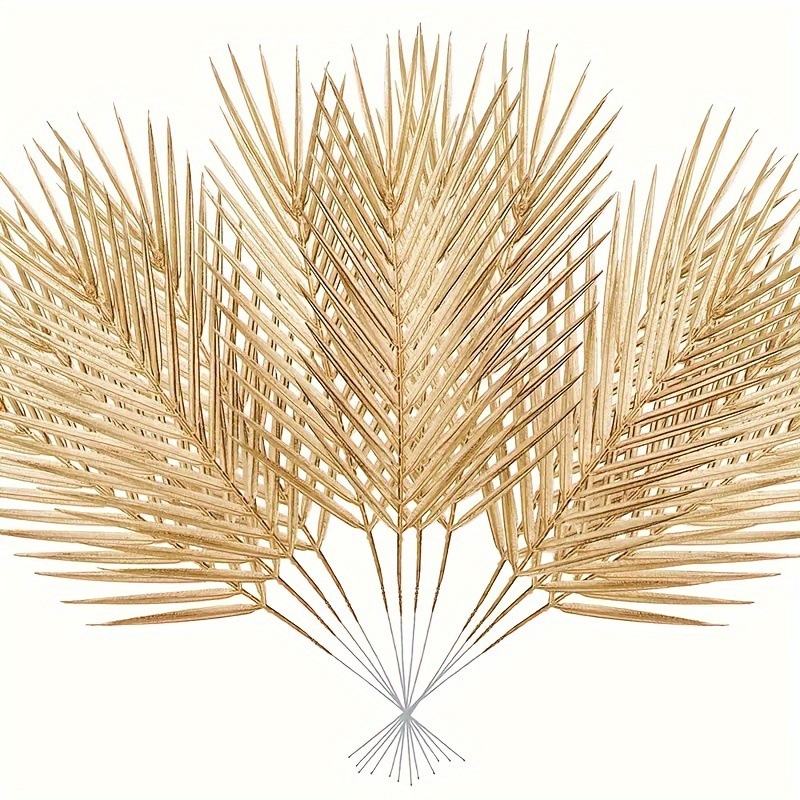 5pcs Golden Artificial Palm Le – обзор и цена Palm Leaf Dried