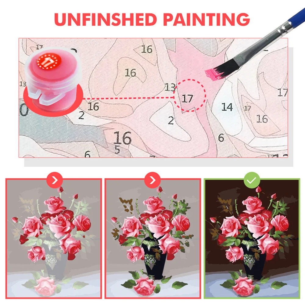 Acrylic Painting By Numbers Fo – обзор и цена Florist Supply Vases