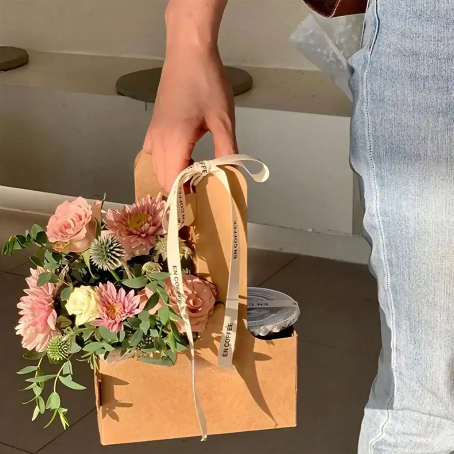 Kraft Paper Flower Bouquet Gif – обзор и цена Flower Wrap Kraft