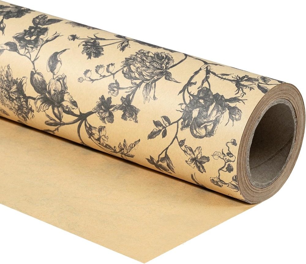 Vintage Kraft Floral Wrapping  – обзор и цена Flower Wrap Kraft