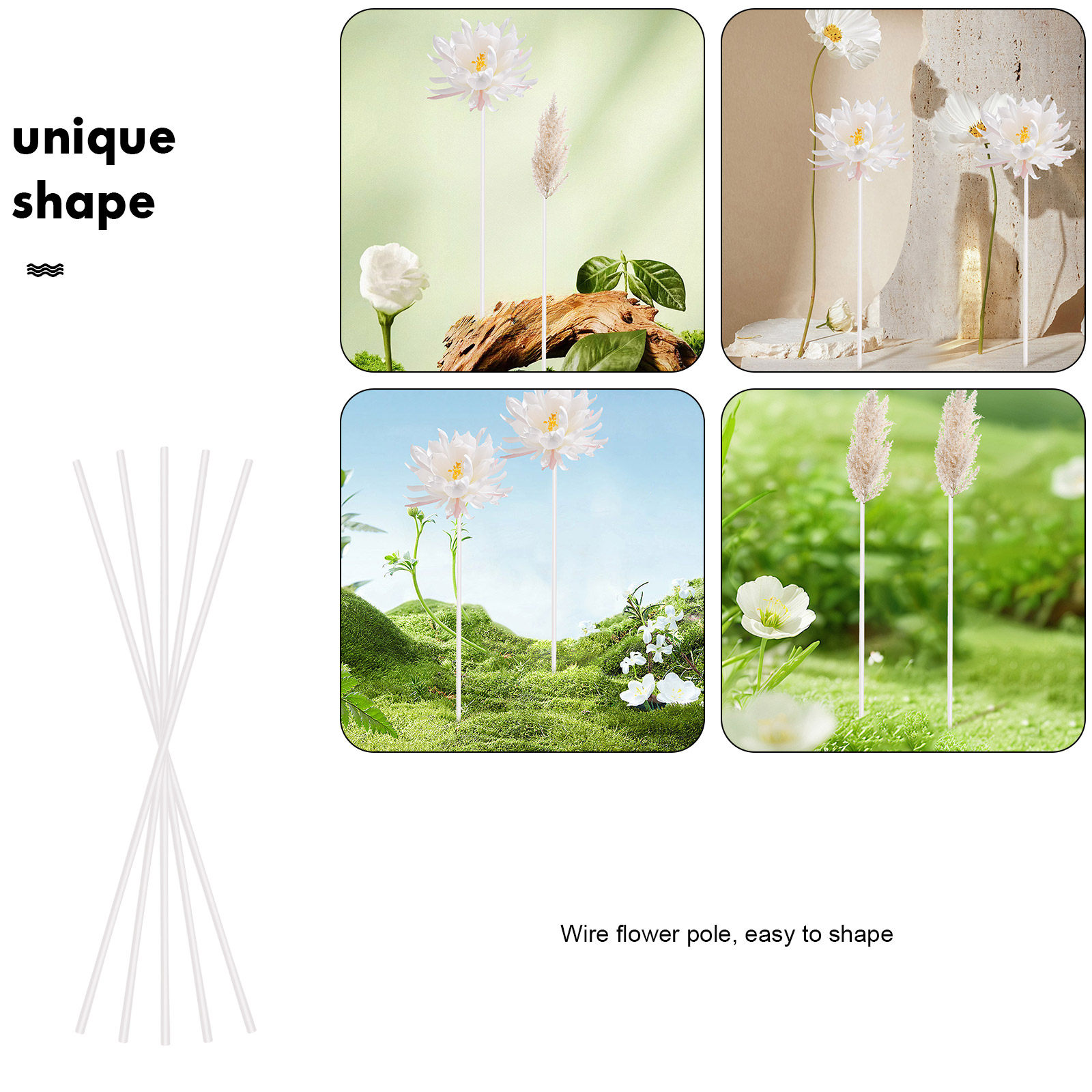 40Pcs Iron Floral Wires DIY Fl – обзор и цена Wire Stem Florist