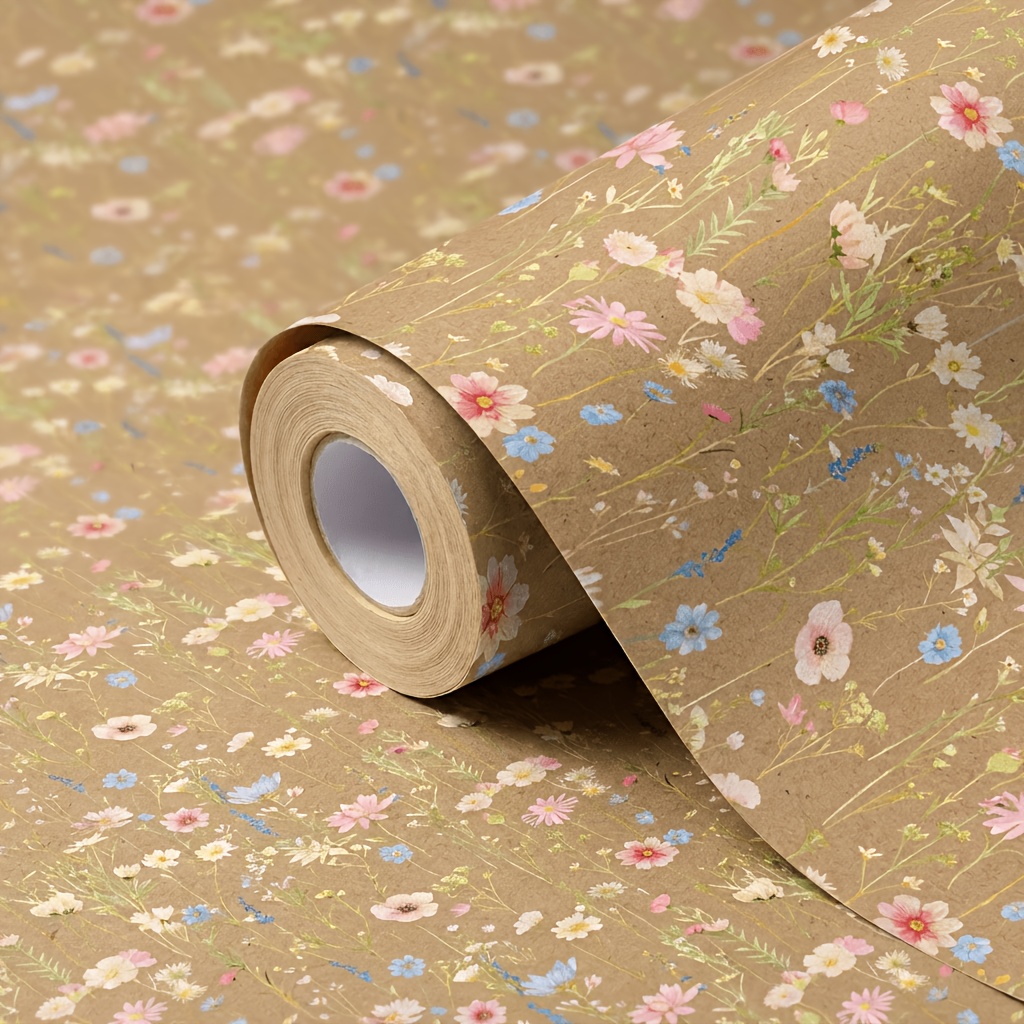 1 Roll of Vintage Forest Flora – обзор и цена Flower Wrap Kraft