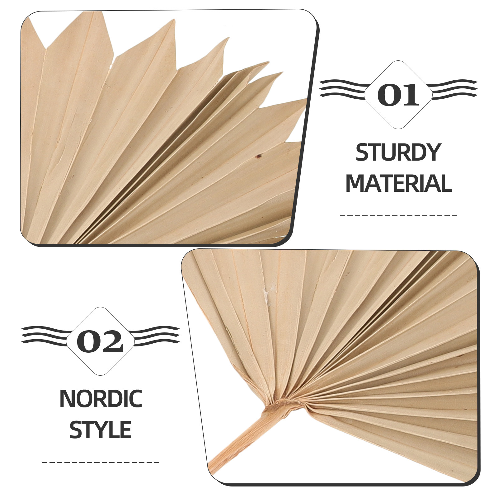 4Pcs Dried Palm Leaf Decoratio – обзор и цена Palm Leaf Dried