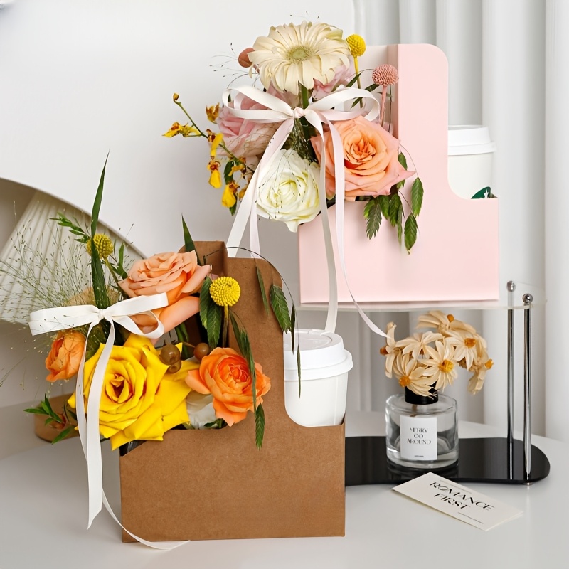 12pcs Pink Kraft Flower Gift B – обзор и цена Flower Wrap Kraft