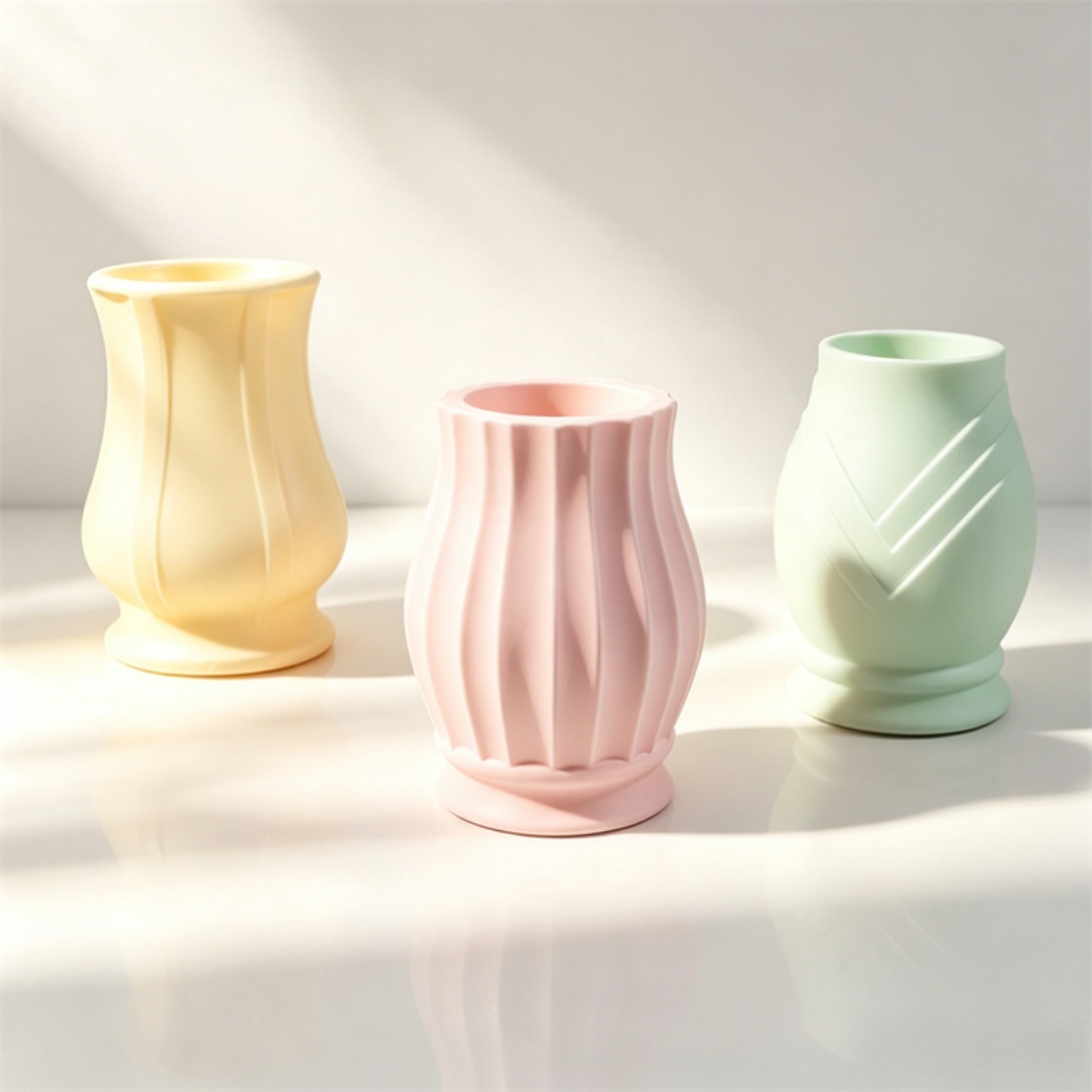 Embossed Pattern Curved Vase S – обзор и цена Florist Supply Vases