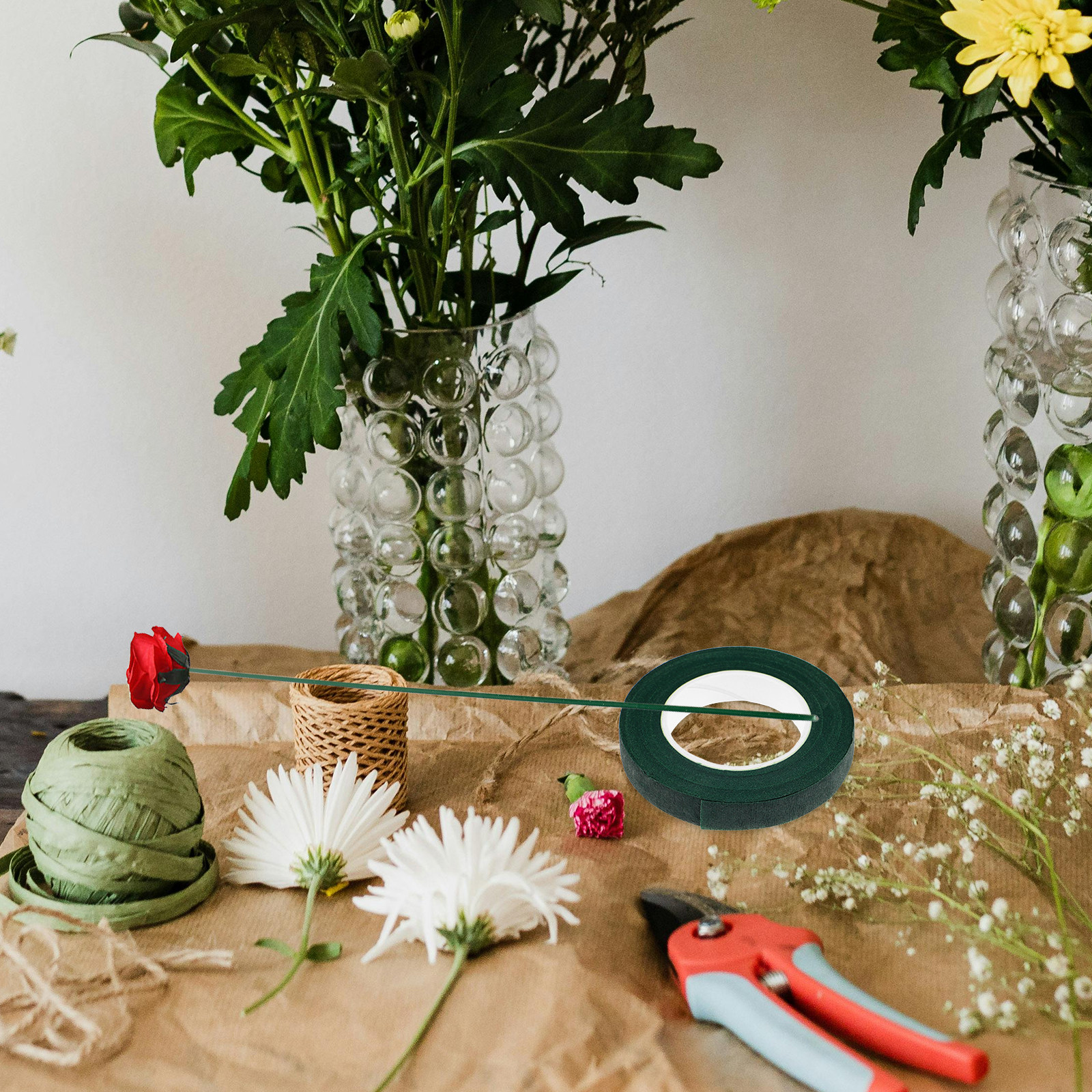 Floral Paper for Bouquets Tape – обзор и цена Wire Stem Florist