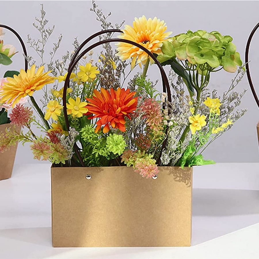 6 Pcs Kraft Pr Flower Gift Bag – обзор и цена Flower Wrap Kraft